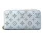 LOUIS VUITTON M82197 Monogram Mahina Zippy Wallet, Round Zipper Long Wallet, Monogram Mahina, Women's, Blue