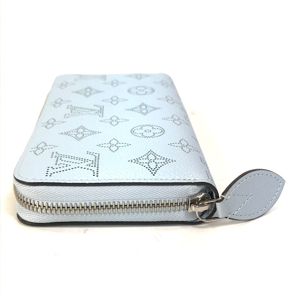 LOUIS VUITTON M82197 Monogram Mahina Zippy Wallet, Round Zipper Long Wallet, Monogram Mahina, Women's, Blue