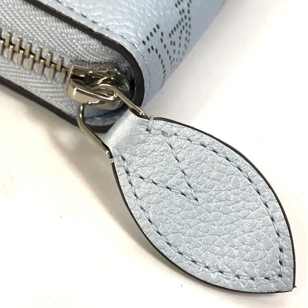 LOUIS VUITTON M82197 Monogram Mahina Zippy Wallet, Round Zipper Long Wallet, Monogram Mahina, Women's, Blue