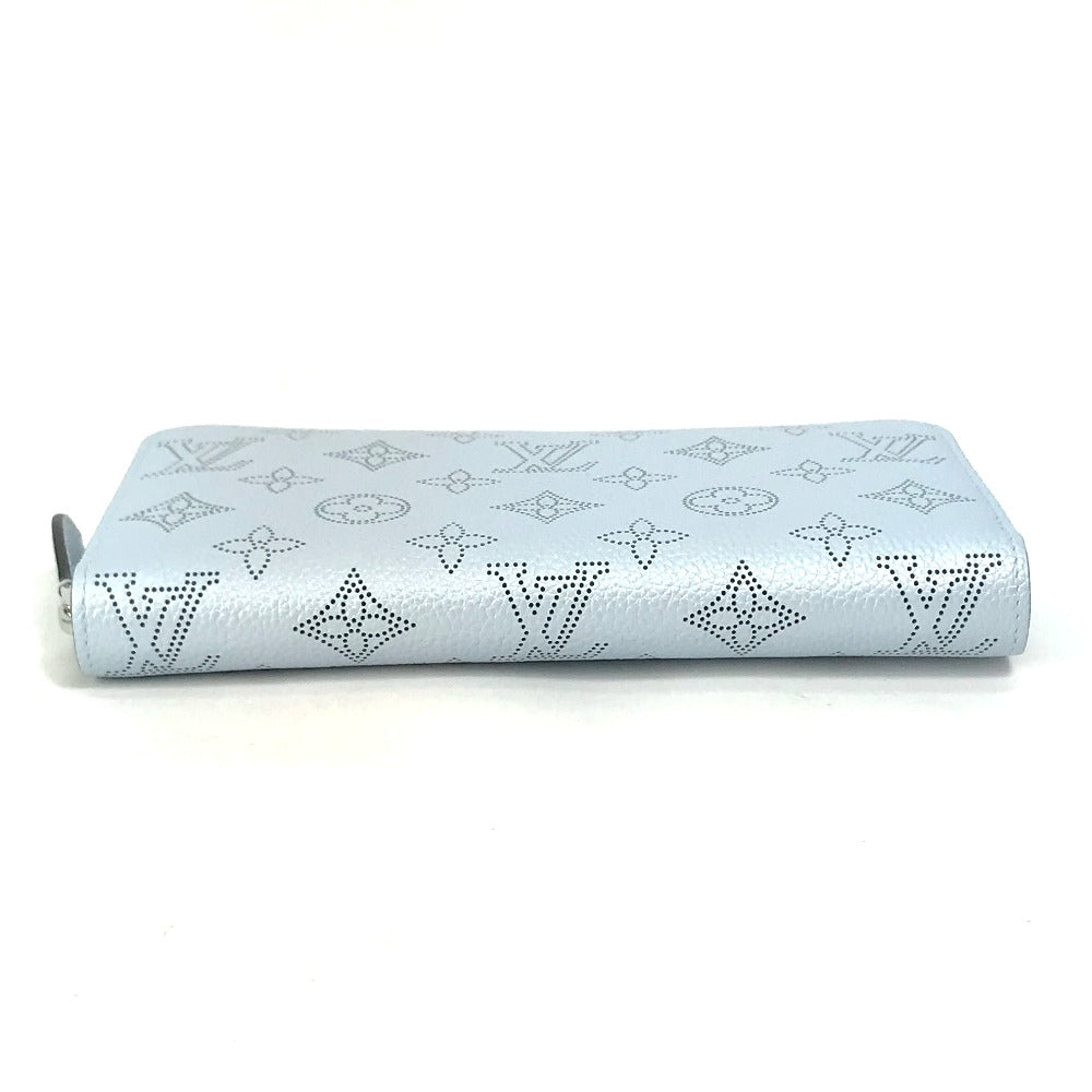 LOUIS VUITTON M82197 Monogram Mahina Zippy Wallet, Round Zipper Long Wallet, Monogram Mahina, Women's, Blue
