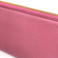 PRADA 1ML506 Logo Saffiano Shine Round Zip Long Wallet in Saffiano Leather, Women's, BEGONIA Pink