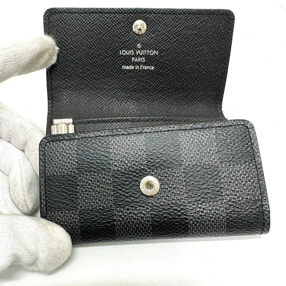 LOUIS VUITTON N62662 ダミエグラフィット ミュルティクレ6 キーケース ダミエグラフィットキャンバス メンズ ブラック