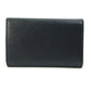 PRADA 1PG004 Logo Multicolor Key Ring 4-Ring Key Case in Saffiano Leather, Women's, Black and Pink