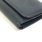 PRADA 1PG004 Logo Multicolor Key Ring 4-Ring Key Case in Saffiano Leather, Women's, Black and Pink