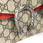 GUCCI 421970 GG Dionysus Double Chain Crossbody Shoulder Bag in GG Supreme Canvas, Beige