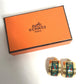 HERMES Accessories, Enamel Earrings, GP, Women's, Green
