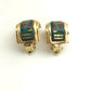 HERMES Accessories, Enamel Earrings, GP, Women's, Green