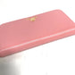 PRADA Logo Long Wallet, Round Zipper, Leather, Women's, Pink