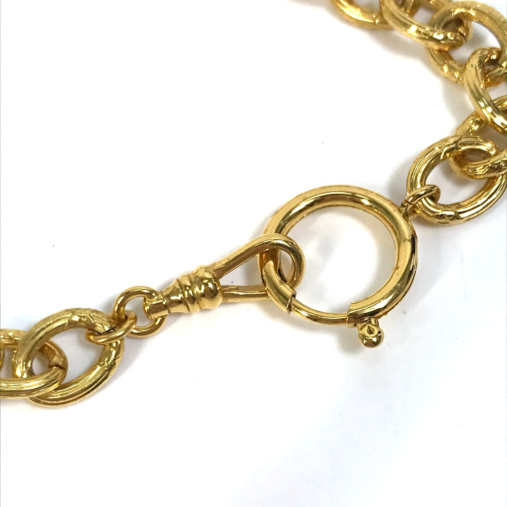 CHANEL Coco Mark Chain Accessory 93A Necklace GP Women's Gold