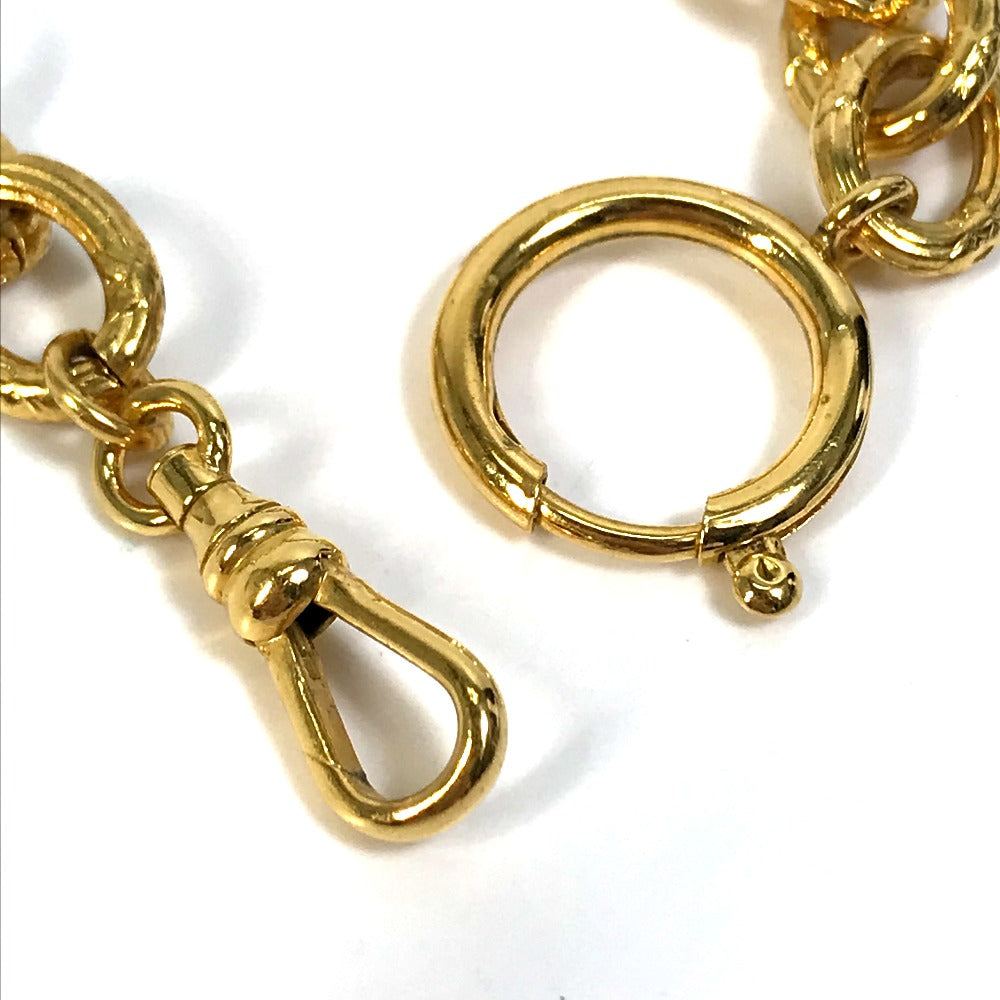CHANEL Coco Mark Chain Accessory 93A Necklace GP Women's Gold