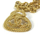CHANEL Coco Mark Chain Accessory 93A Necklace GP Women's Gold