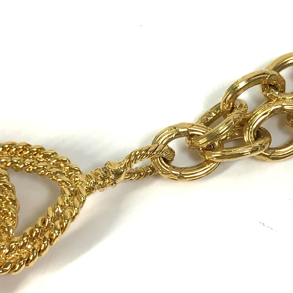 CHANEL Coco Mark Chain Accessory 93A Necklace GP Women's Gold