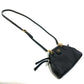GUCCI 524620 GG Marmont Liber Tiger Cat Head Clutch Bag, Crossbody/Shoulder Bag, Leather, Women's, Black