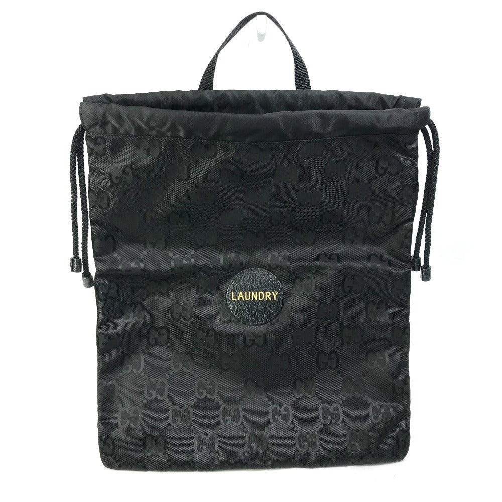 GUCCI 674247 GG Laundry Bag Off the Grid Handbag Nylon Unisex Black