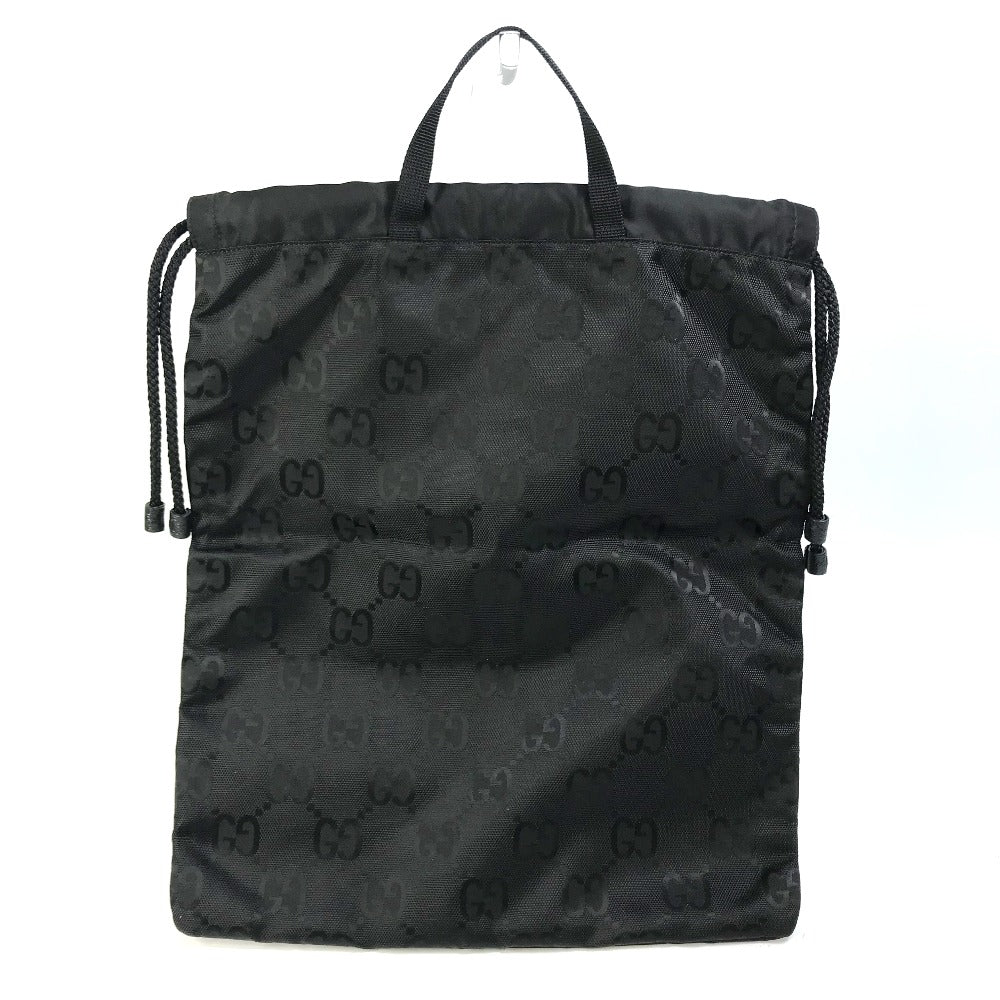 GUCCI 674247 GG Laundry Bag Off the Grid Handbag Nylon Unisex Black