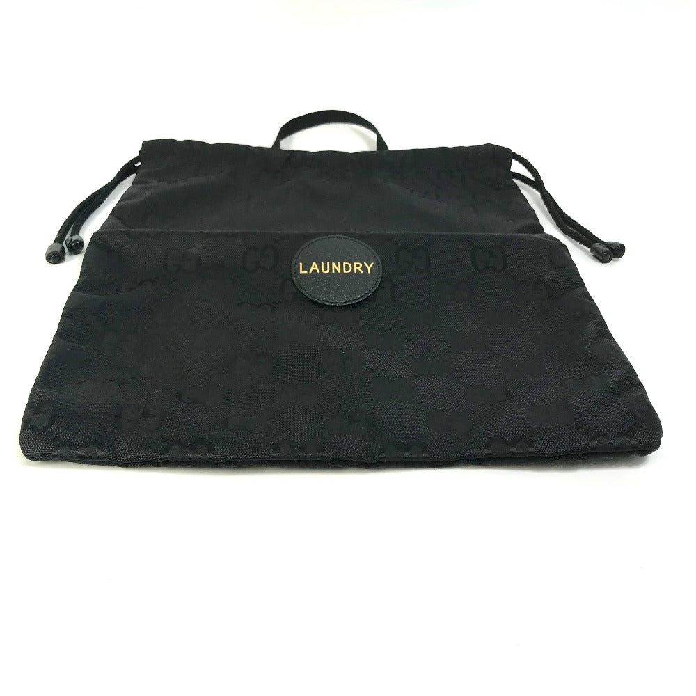 GUCCI 674247 GG Laundry Bag Off the Grid Handbag Nylon Unisex Black