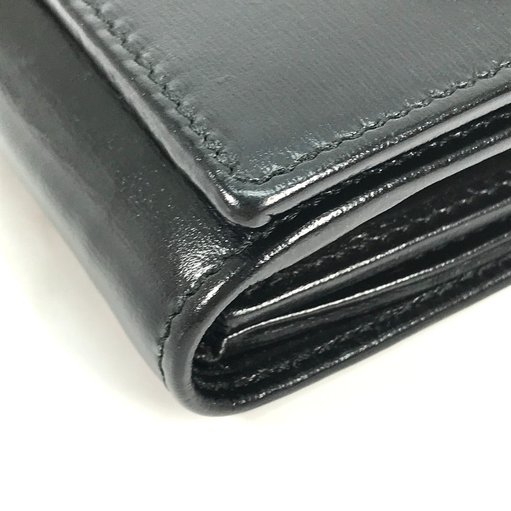 GUCCI 621891 Compact Horsebit Medium Wallet, Bifold Leather, Women's, Black