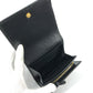 GUCCI 621891 Compact Horsebit Medium Wallet, Bifold Leather, Women's, Black