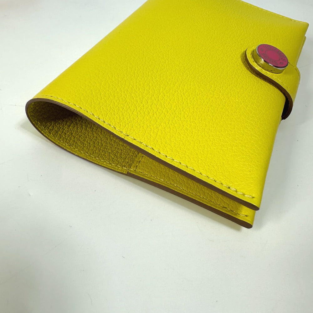 HERMES RMS Evercolor Passport Case, Women's, Jaunes-au-Pours, Yellow