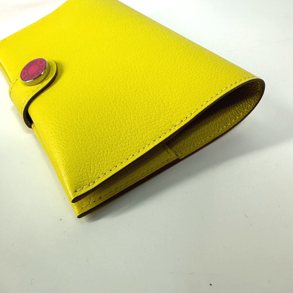HERMES RMS Evercolor Passport Case, Women's, Jaunes-au-Pours, Yellow