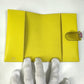 HERMES RMS Evercolor Passport Case, Women's, Jaunes-au-Pours, Yellow
