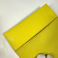 HERMES RMS Evercolor Passport Case, Women's, Jaunes-au-Pours, Yellow