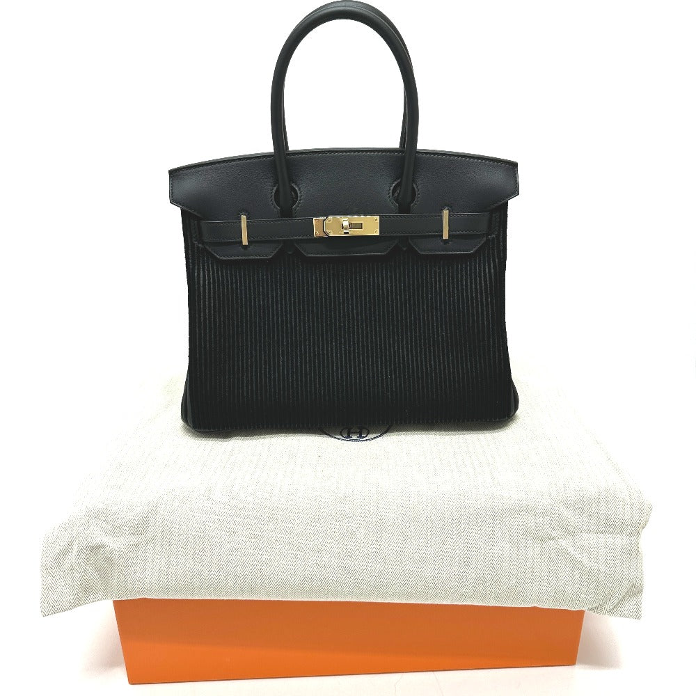 HERMES バーキン30 コートアコート カバン トートバッグ ハンドバッグ ヴォースイフト レディース ブラック