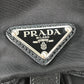 PRADA 1BZ032 ロゴプレート トライアングルロゴ 三角ロゴ プレート バックパック カバン リュックサック ナイロン/レザー レディース ブラック