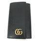 GUCCI 435305 GG Marmont 6-Key Leather Key Case with Key Ring, Women's, Black