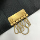 GUCCI 435305 GG Marmont 6-Key Leather Key Case with Key Ring, Women's, Black