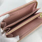 LOUIS VUITTON N63503 Damier Azur Zippy Wallet, Long Wallet with Round Zipper, Damier Azur Canvas, Women's, Rose Ballerine, White