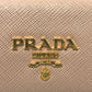PRADA 1PG004 Logo 4-Ring Key Case in Saffiano Leather, Pink