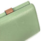 LOEWE アナグラム スモール バーティカル ウォレット コンパクトウォレット 3つ折り財布 レザー レディース グリーン