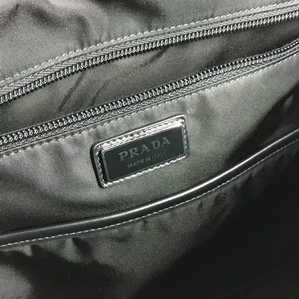 PRADA トライアングルロゴ 三角ロゴ プレート シニョ―プリント バックパック カバン リュックサック ナイロン メンズ レッド