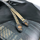PRADA 1BZ038 Triangle Logo Plaid Check Backpack, Drawstring, Nylon/Leather, Men's, Black