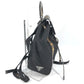 PRADA 1BZ038 Triangle Logo Plaid Check Backpack, Drawstring, Nylon/Leather, Men's, Black