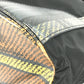 PRADA 1BZ038 Triangle Logo Plaid Check Backpack, Drawstring, Nylon/Leather, Men's, Black
