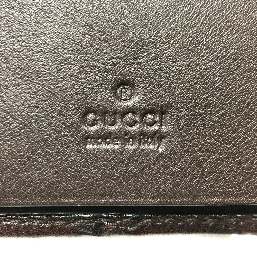 GUCCI 203551 GG ハートプレート 6連 キーケース レザー レディース ブラウン