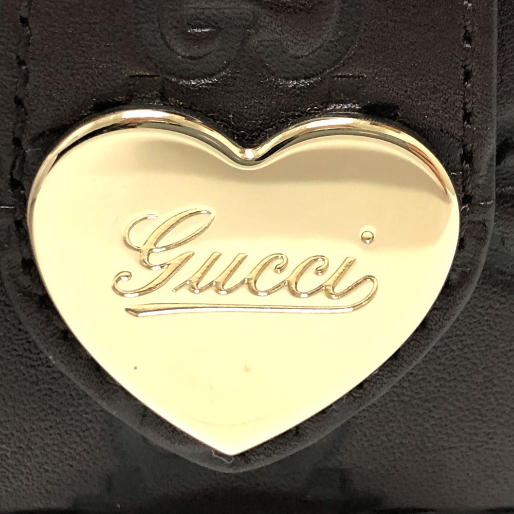 GUCCI 203551 GG ハートプレート 6連 キーケース レザー レディース ブラウン