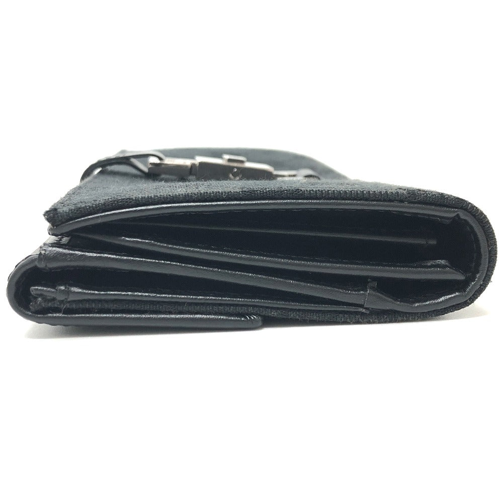 GUCCI 035.2184 GG Jackie Long Wallet, Bifold Wallet, GG Canvas, Women's, Black