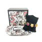 GUCCI Tiger Head Accessory Bracelet Leather Men's Black