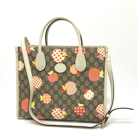 GUCCI 659983 GG レポム 2WAY カバン ハンドバッグ GGスプリームキャンバス レディース ベージュ