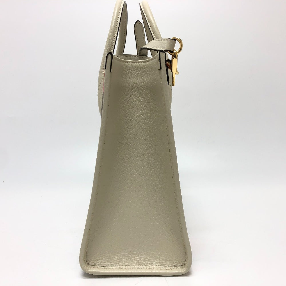 GUCCI 659983 GG Repomme 2-Way Handbag in GG Supreme Canvas, Beige