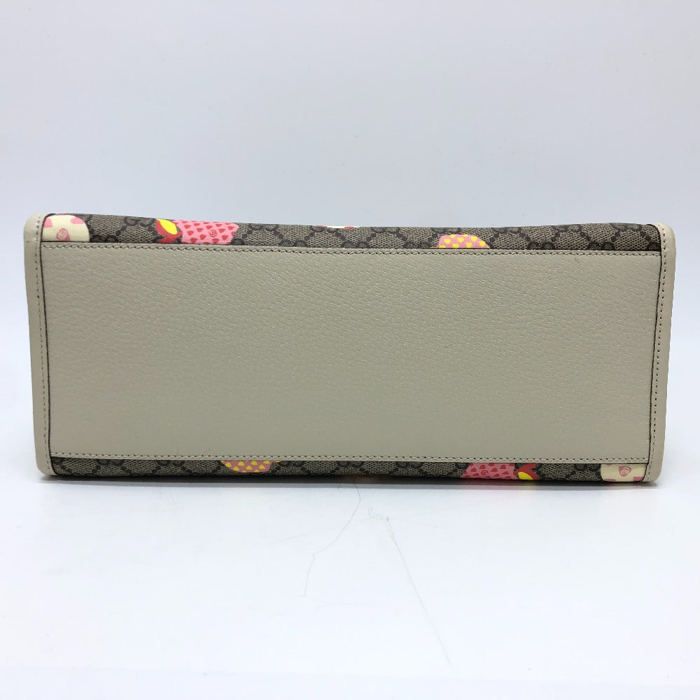 GUCCI 659983 GG Repomme 2-Way Handbag in GG Supreme Canvas, Beige