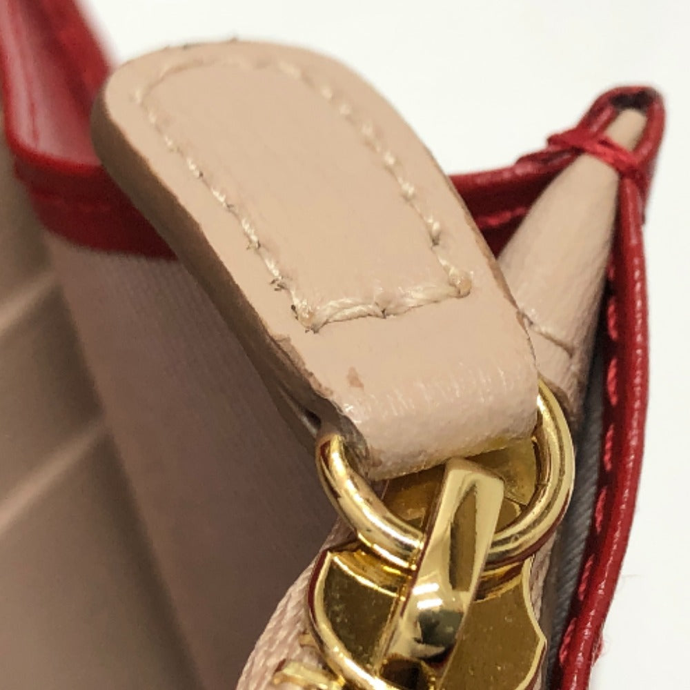 Salvatore Ferragamo Gancini Bifold Wallet, Leather, Women's, Red