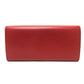 Salvatore Ferragamo Gancini Bifold Wallet, Leather, Women's, Red