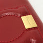 Salvatore Ferragamo Gancini Bifold Wallet, Leather, Women's, Red