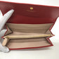 Salvatore Ferragamo Gancini Bifold Wallet, Leather, Women's, Red