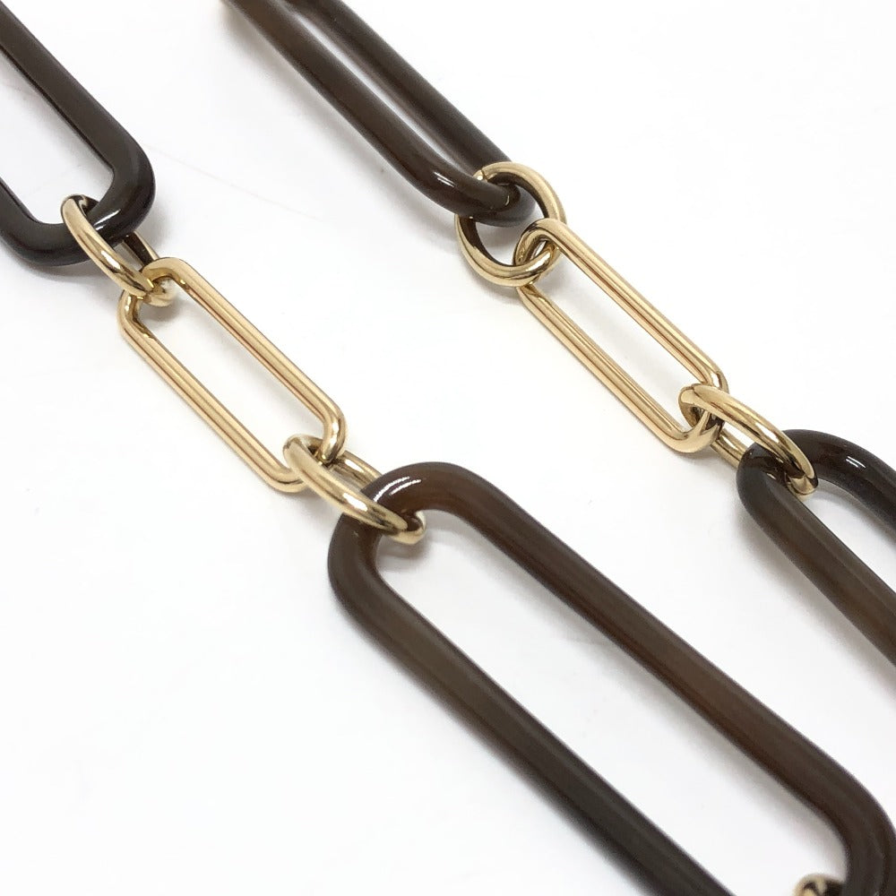 HERMES アミュレット パドロックGM アクセサリー ネックレス GP レディース ブラウン