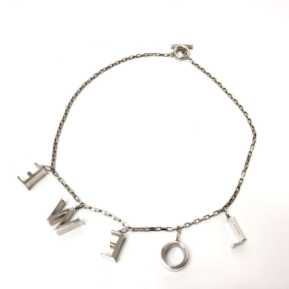 LOEWE Icon Logo Chain Necklace in SV925 Silver for Women